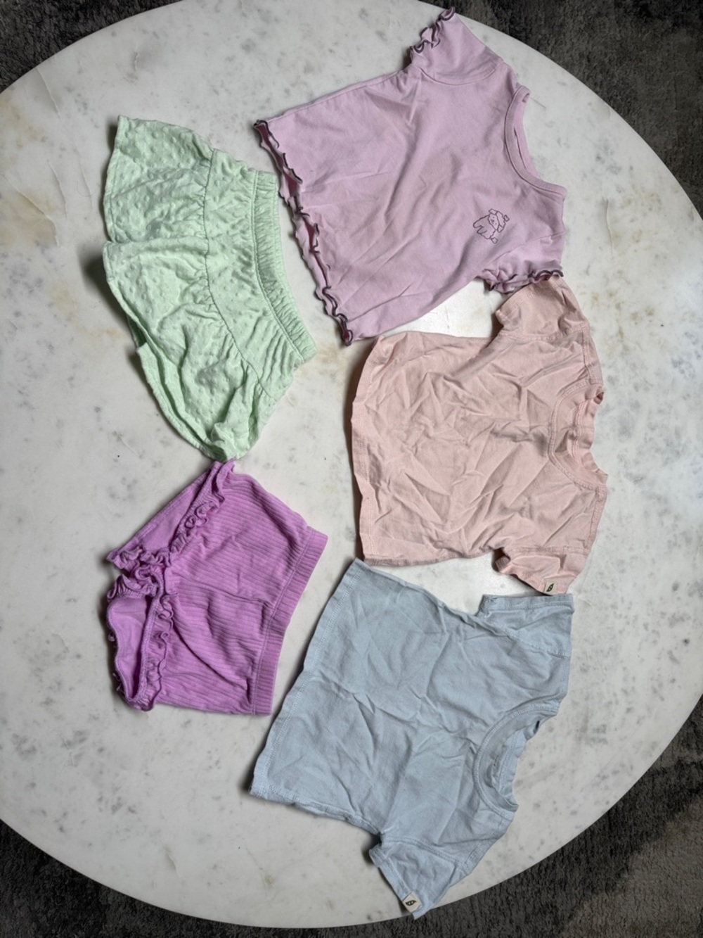 Children's Pastel Shorts - Lavender, Mint, Pink, Light Blue